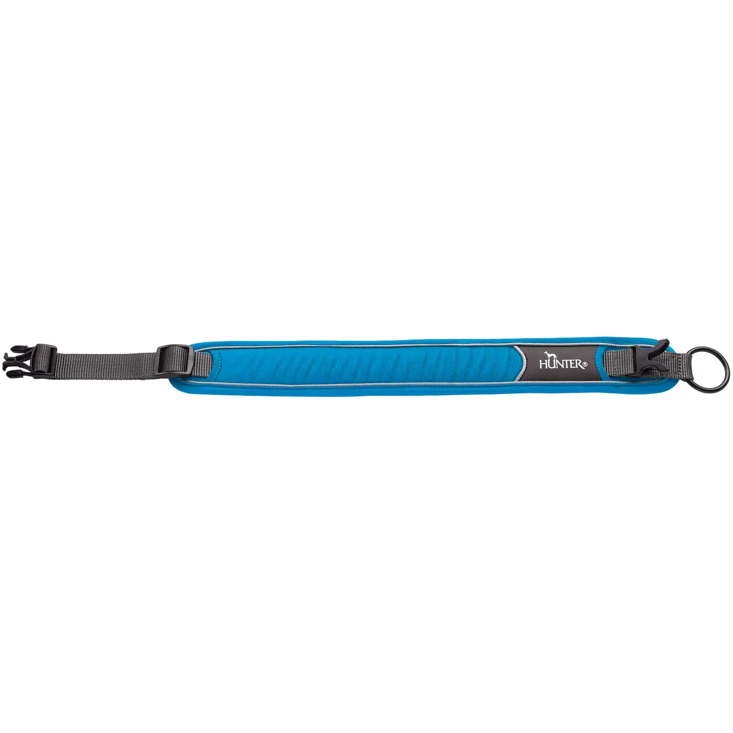 Hunter Halsbånd Divo M Lyseblå/Grå - justerbart hundehalsbånd (35-45 cm, B 4,5 cm)